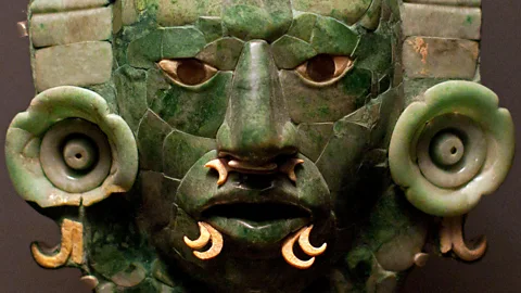 Mayan jade death mask