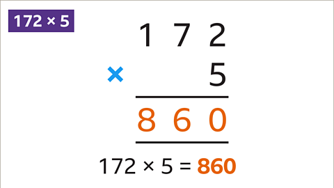 The answer 860 is written in the answer space.