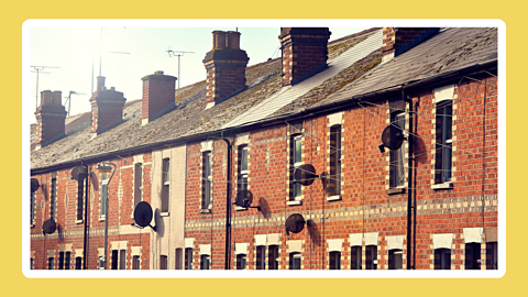 A picture of a row of terrace houses.