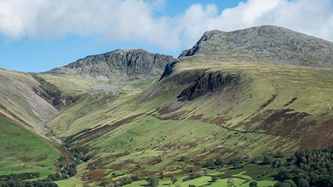 England's highest mountain, Scafell Pike. 