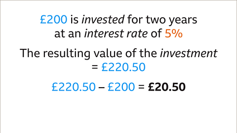 Two-hundred and twenty pounds minus two-hundred pounds equals twenty pounds and fifty pence.