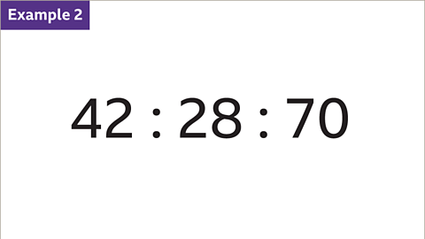 Example 2: Forty-two to twenty-eight to seventy.
