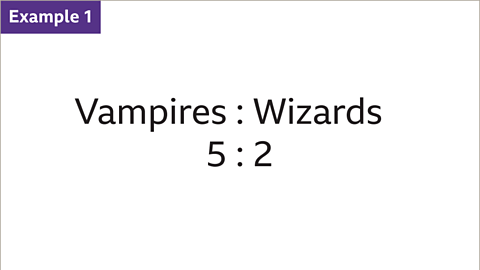 Example 1: Vampires to wizards. Five to two.
