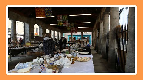 The market at Hay-on-Wye