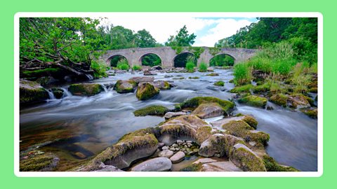 A bridge across a river