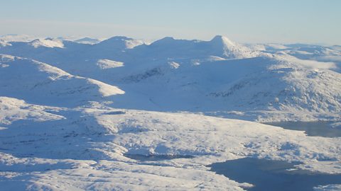 Ice fields are monitored to give an indication of how quickly sea levels are rising.