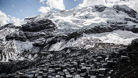 The mining town of La Rinconada high in the Peruvian Andes