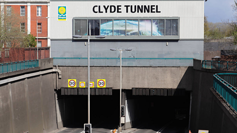 The Clyde Tunnel in Glasgow