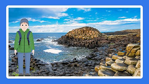 The Giant's Causeway with its basalt columns and rocks