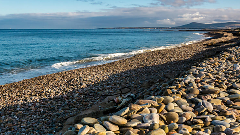 Spey bay shingle beach