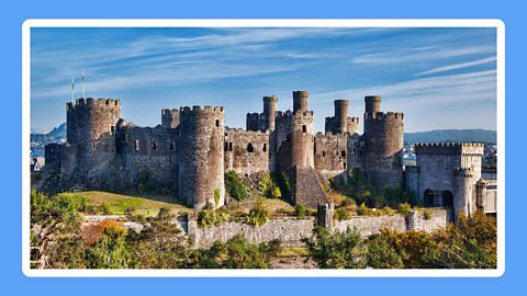 The famous Conwy Castle in Wales.