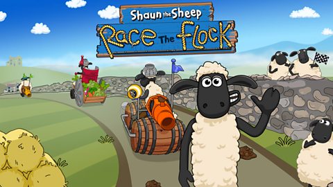 Shaun the Sheep Racing Game Animals CBBC BBC