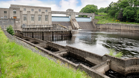 Hydroelectric dam and fish ladder, Pitlochry