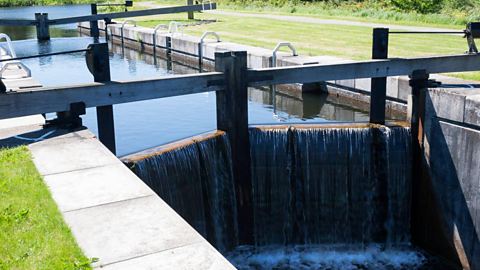 Close-up of the Forth and Clyde Canal