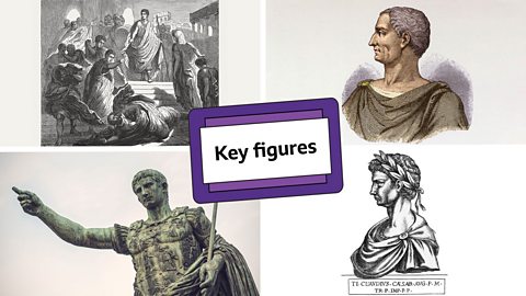 The words 'key figures' in front of images of the four rulers from the forthcoming slideshow.