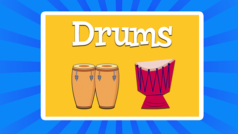 An illustrated image showing a set of congos and a tabla drum.