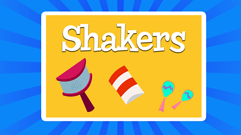 An illustrated image showing a variety of different shakers and maracas.