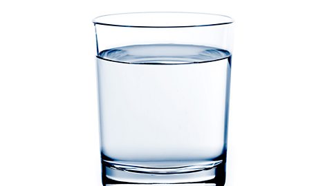 A photograph of a glass of water.