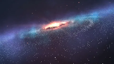 Explosion in space