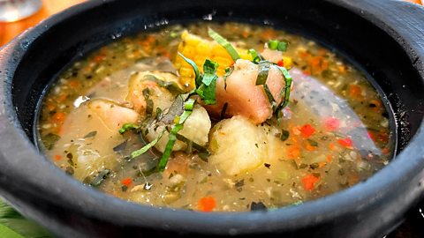 A bowl of sancocho