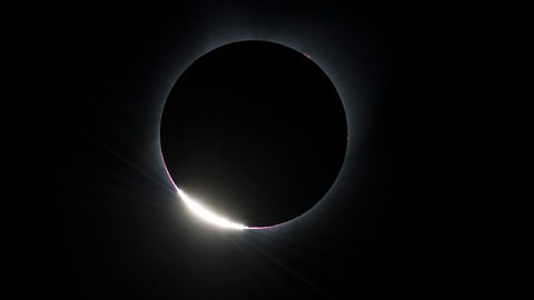 A solar eclipse before the moment of totality in 2017 (Credit: Getty Images)
