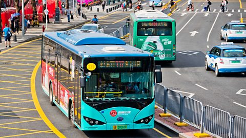 Getty Images The regular nature of the bus route lent itself to electrification, with the opportunity to charge vehicles overnight in a planned spot (Credit: Getty Images)