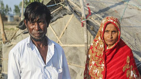 Noor Alam and Rahima Begum, residents of Kutubdia Island Bangladesh (Sadiqur Rahman)