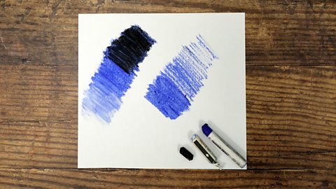 Tinting technique with oil pastels