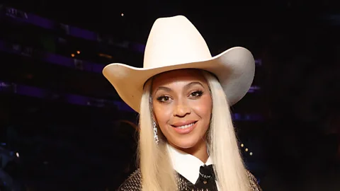 Beyonce wearing a cowboy hat