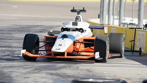 The high-speed racing cars without human drivers