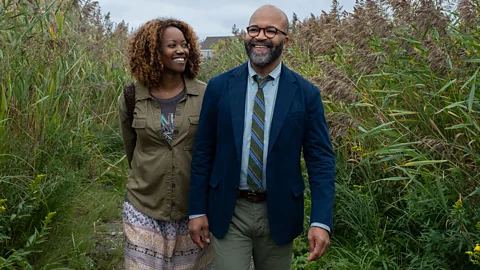 A still of actors Jeffrey Wright and Erika Alexander in American Fiction