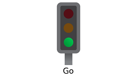 A green light and the word go