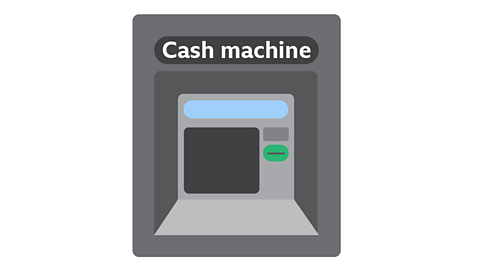 A cash machine