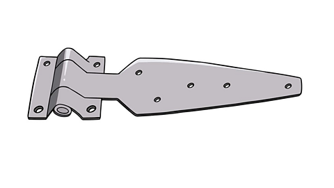 A heavy duty hinge