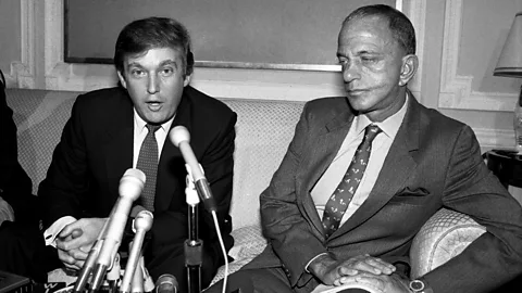 Donald Trump and his lawyer Roy Cohn