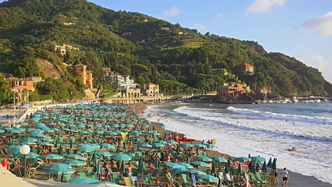Crowded summer beach in Levanto, Cinque Terre (Credit: Getty Images)