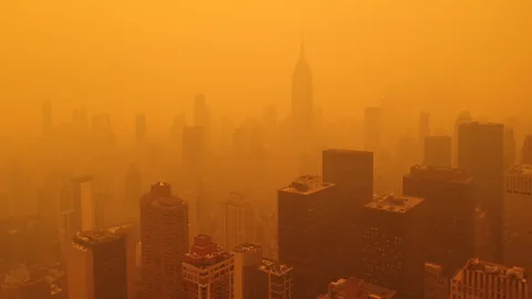 Wildfires in the mountains (Credit: Getty Images)