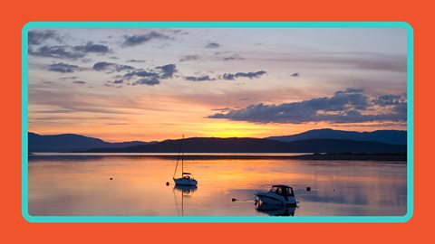 The Sun setting over the bay at Connel, Argyll & Bute, Scotland