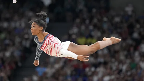 Simone Biles at the Paris Olympics 2024 (Credit: AP)