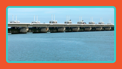 A hydroelectric power plant