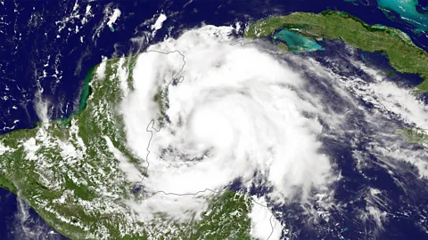 A satellite image of Hurricane Ernesto (Credit: Getty Images)