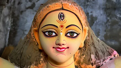 Durga idol face (Credit: Sahar Zand)