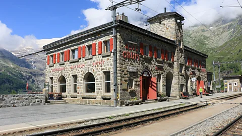 Alp Grum train station during winter season (Credit: Alamy)