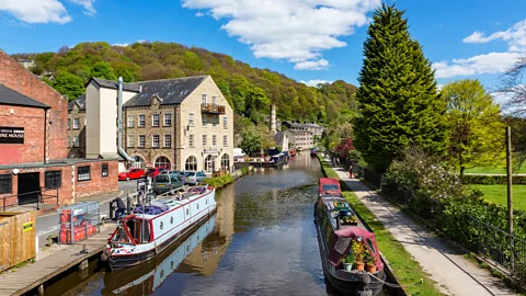 Quaint buildings by a canal in Hebden Bridge (Credit: Alamy)