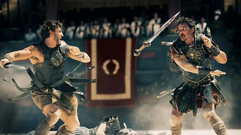 Paul Mescal (left) and Pedro Pascal (right) in Gladiator II (Credit: Aidan Monaghan)