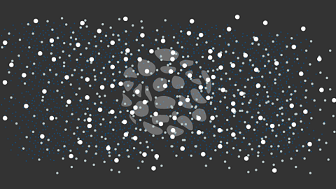 Gravity starts to pull the dust and gas together.