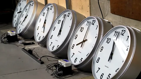 Six clocks showing different times (Credit: Getty Images)