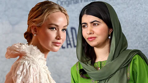 Jennifer Lawrence and Malala Yousafzai (Credit: Getty Images)