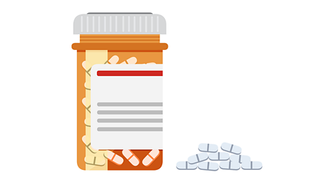 Medicine in a bottle