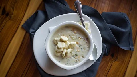 A bowl of New England clam chowder (Credit: Alamy)